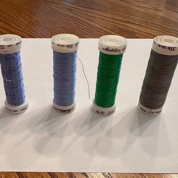 Mettler Polysheen (10) + OESD YenMet (2) Embroidery Thread Part. Used 12 Colors - Picture 6 of 7